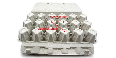 egg tray cavity size