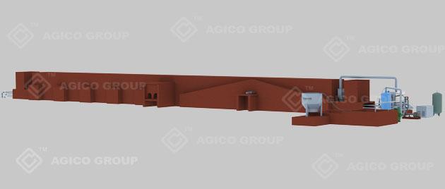 egg tray production line layout design agico